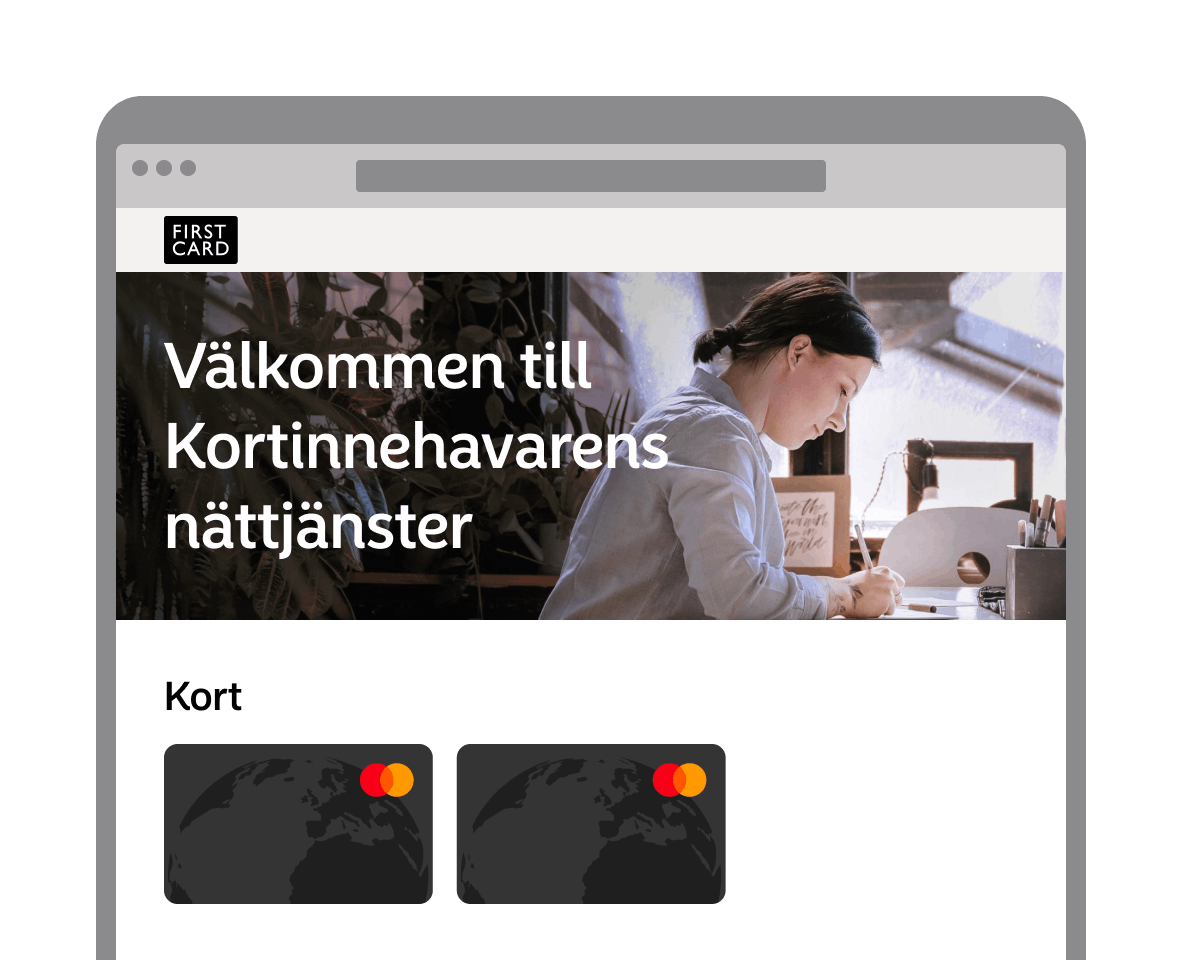 Bild på Kortinnehavarens nättjänster